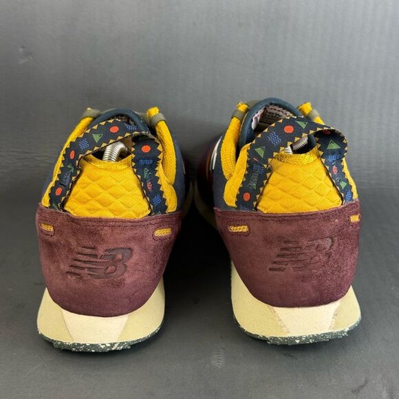 New Balance Men\'s Burgundy Navy Yellow Athletic Sneakers main image 7